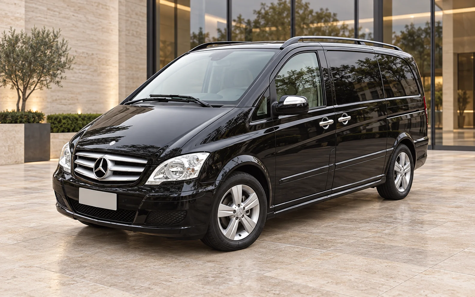 Black Mercedes-Benz Viano